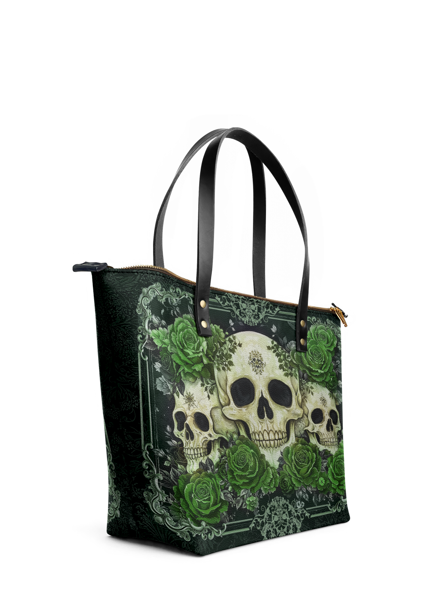 "Bloodrose" Poison Ivy Leather Tote Bag