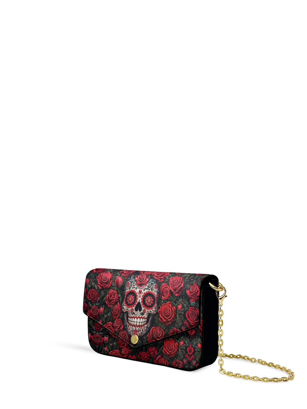 "La Roja" Envelope Chain Crossbody Bag