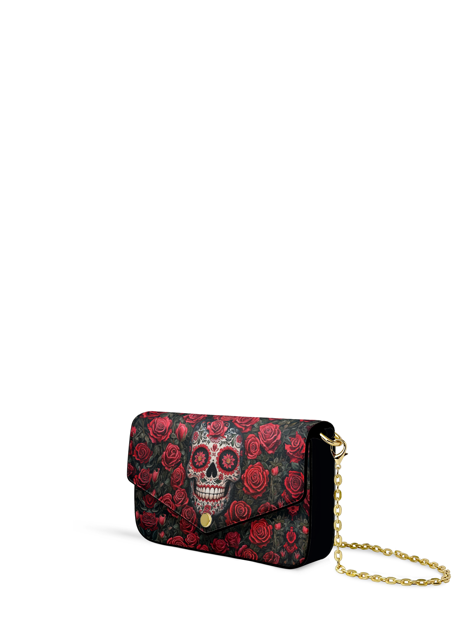 "La Roja" Envelope Chain Crossbody Bag