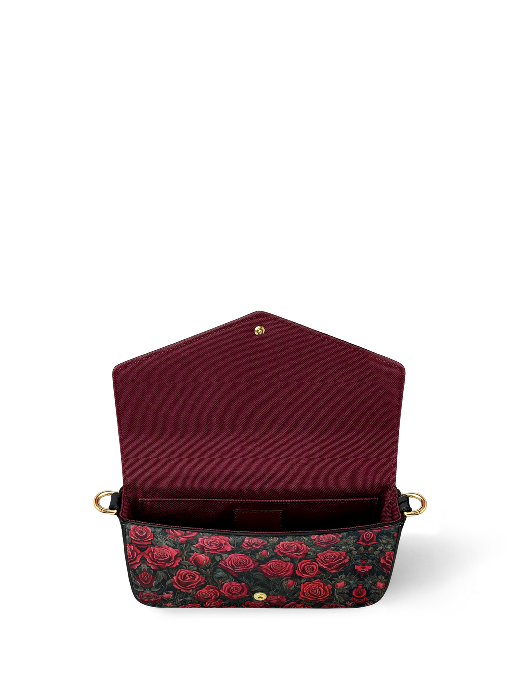 "La Roja" Envelope Chain Crossbody Bag