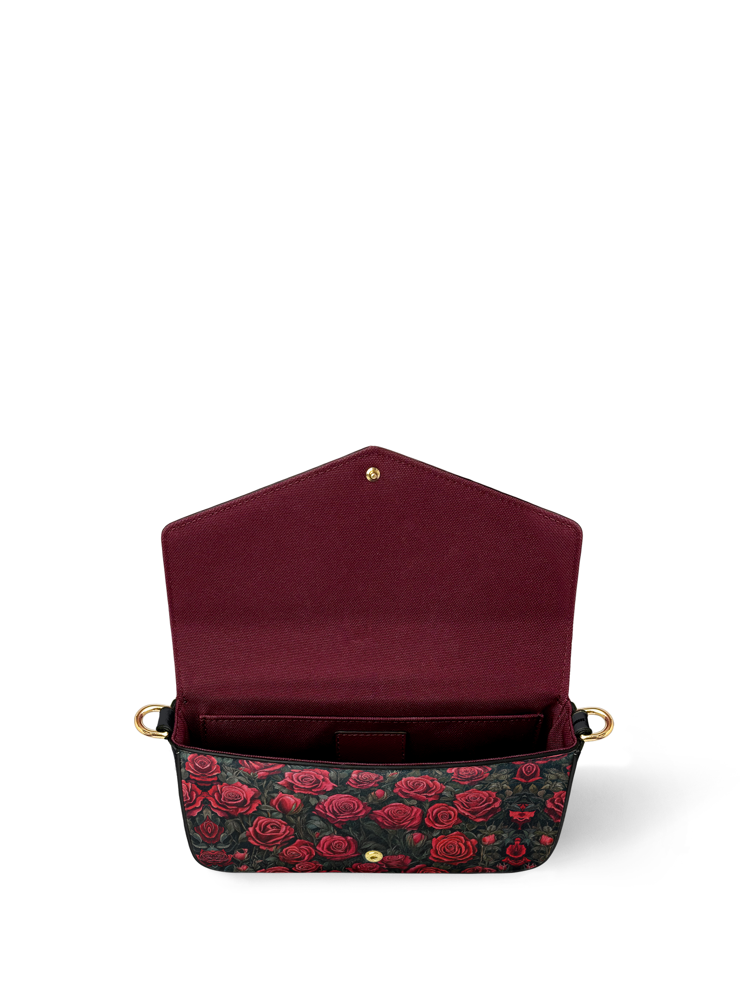 "La Roja" Envelope Chain Crossbody Bag