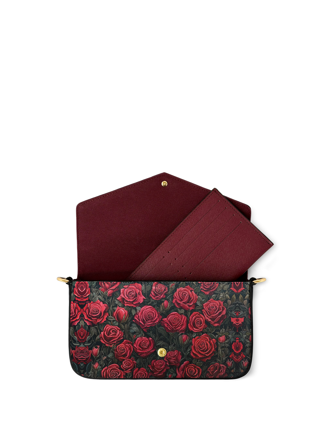"La Roja" Envelope Chain Crossbody Bag