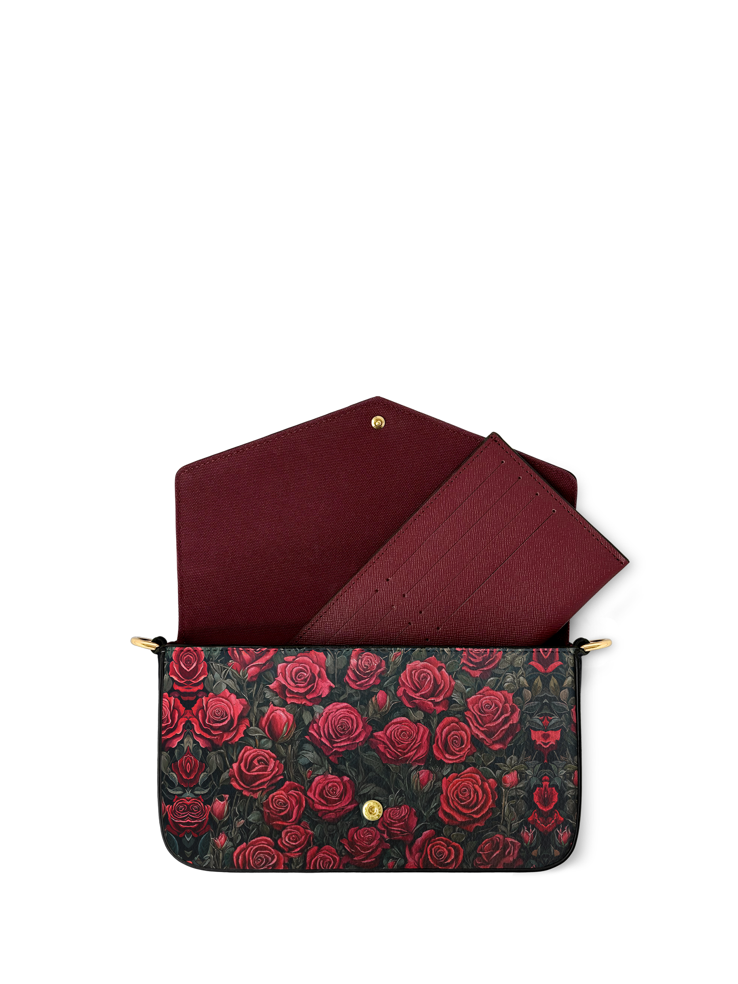 "La Roja" Envelope Chain Crossbody Bag