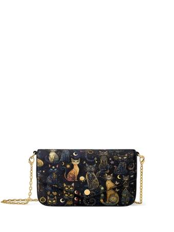 "Lunacat" Envelope Chain Crossbody Bag