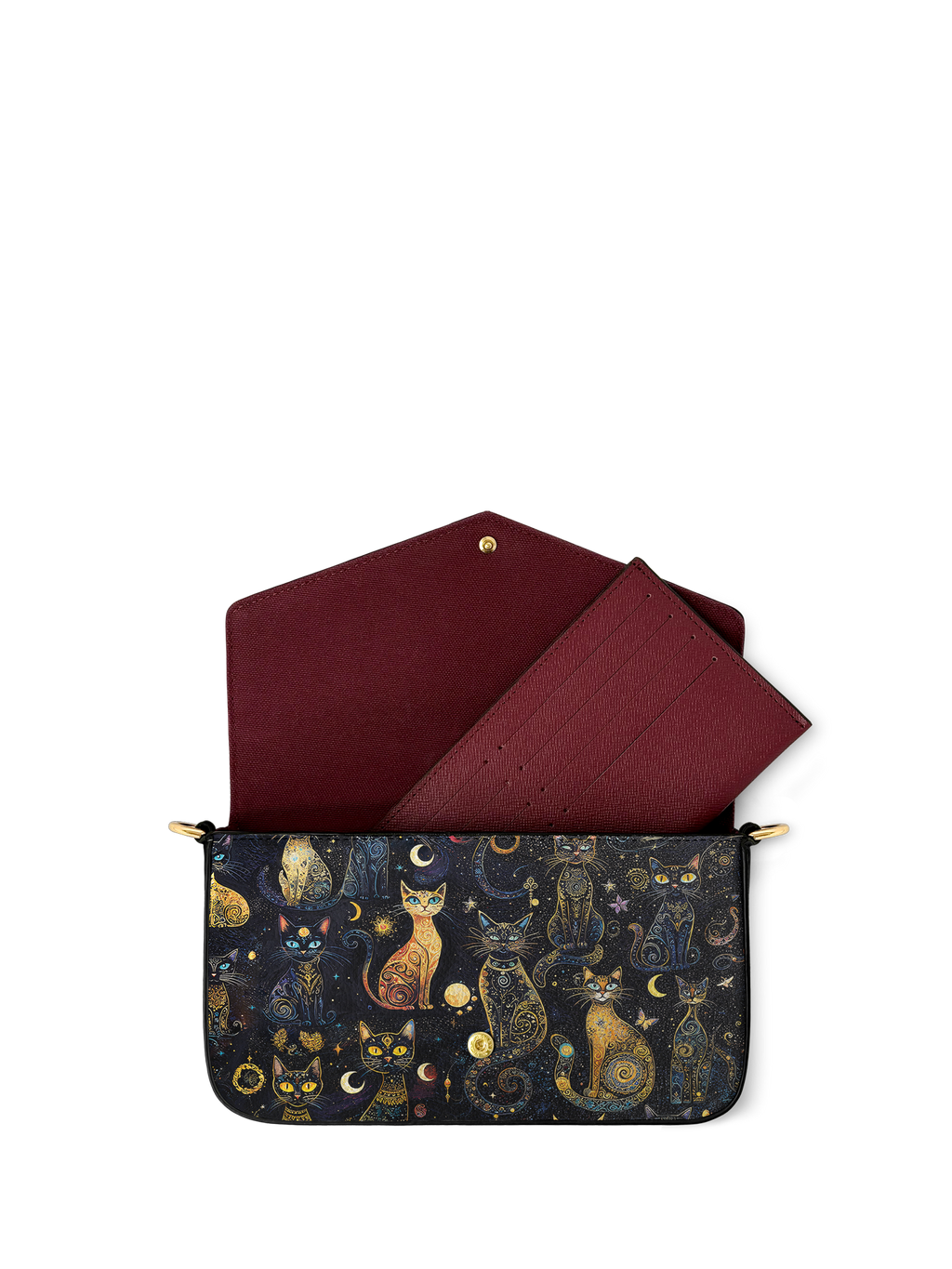"Lunacat" Envelope Chain Crossbody Bag