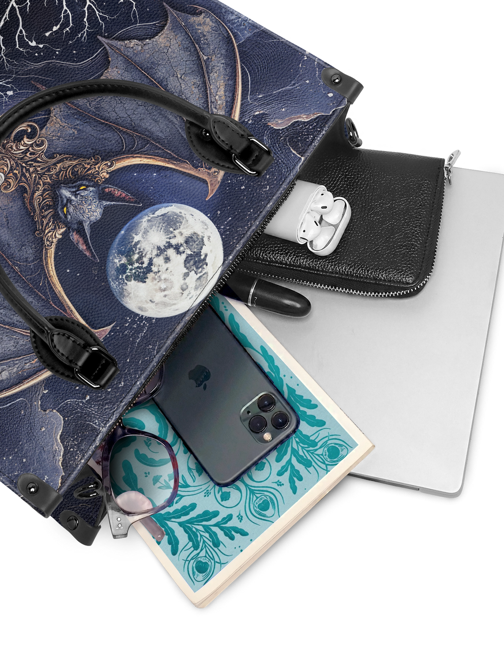 "Moonreaver" - Black Interior - Leather Handbag