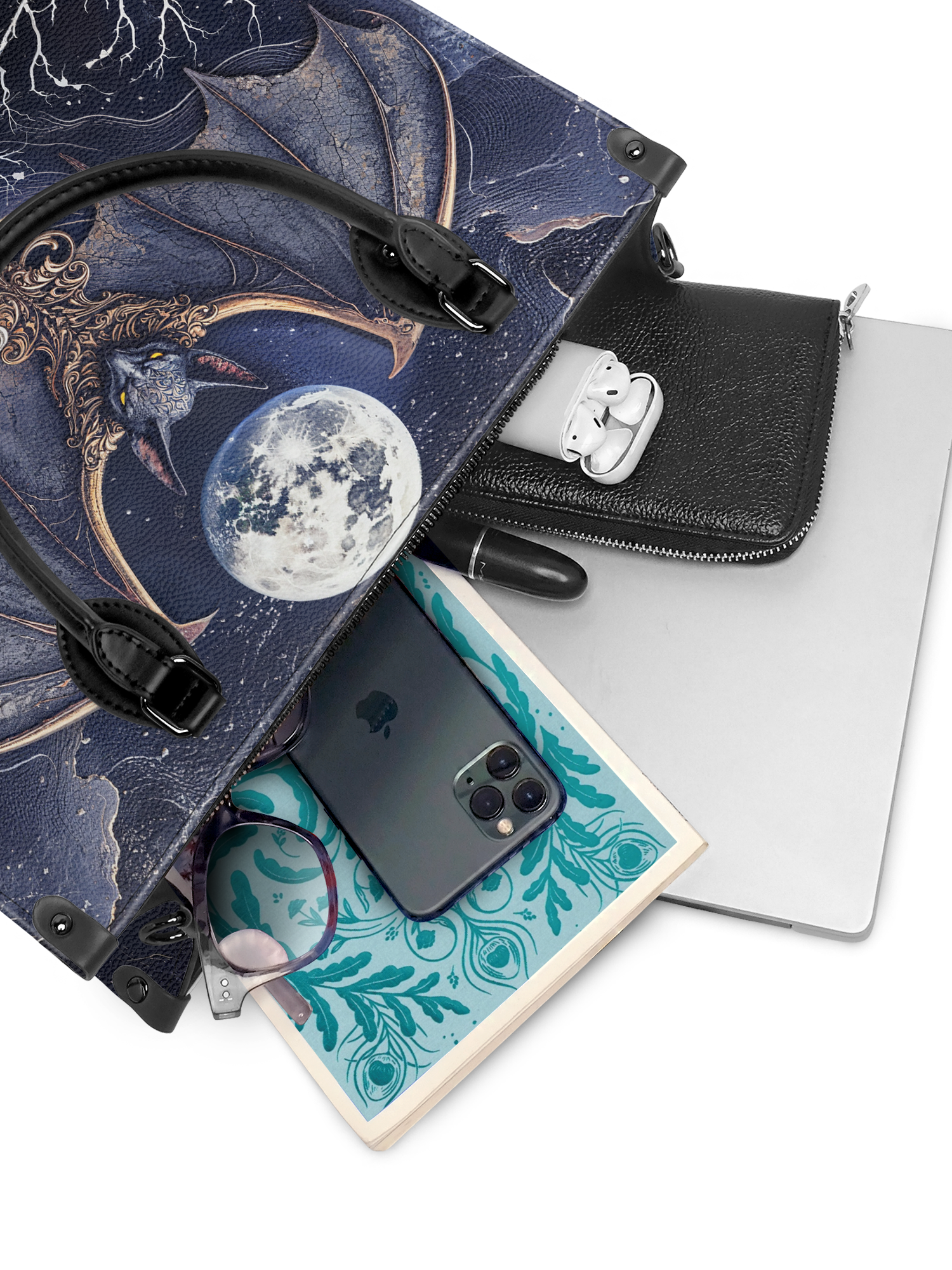 "Moonreaver" - Black Interior - Leather Handbag