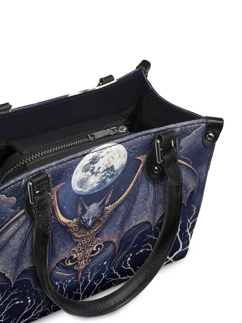 "Moonreaver" - Black Interior - Small Leather Handbag