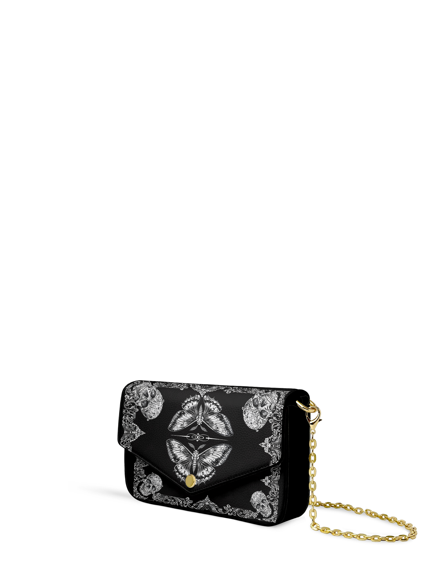 "Mothwing" Envelope Chain Crossbody Bag