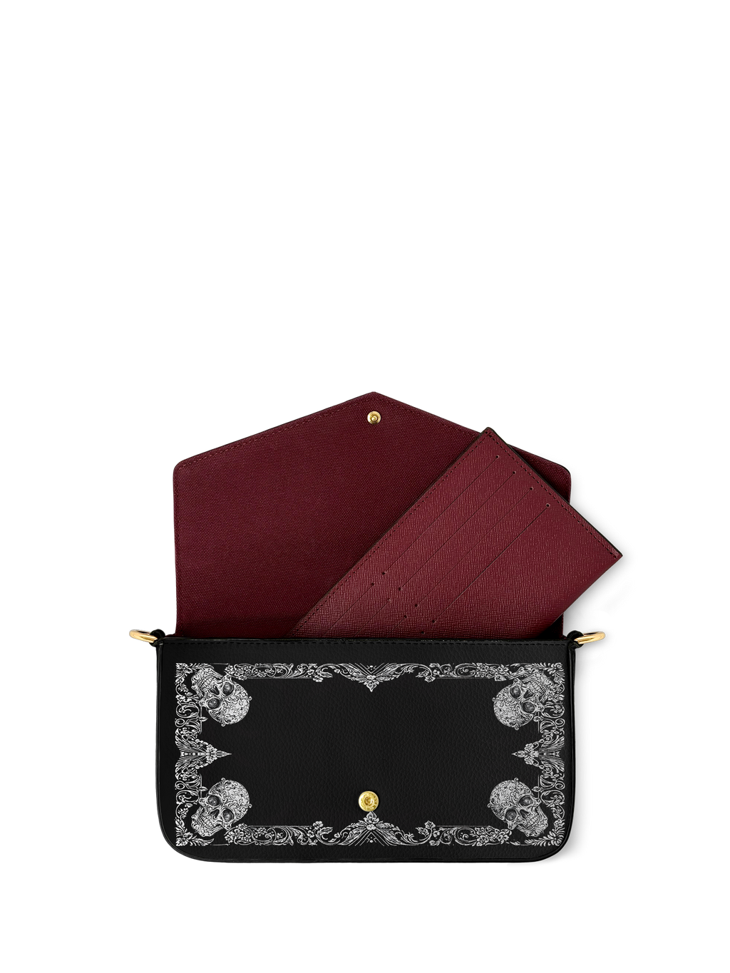 "Mothwing" Envelope Chain Crossbody Bag