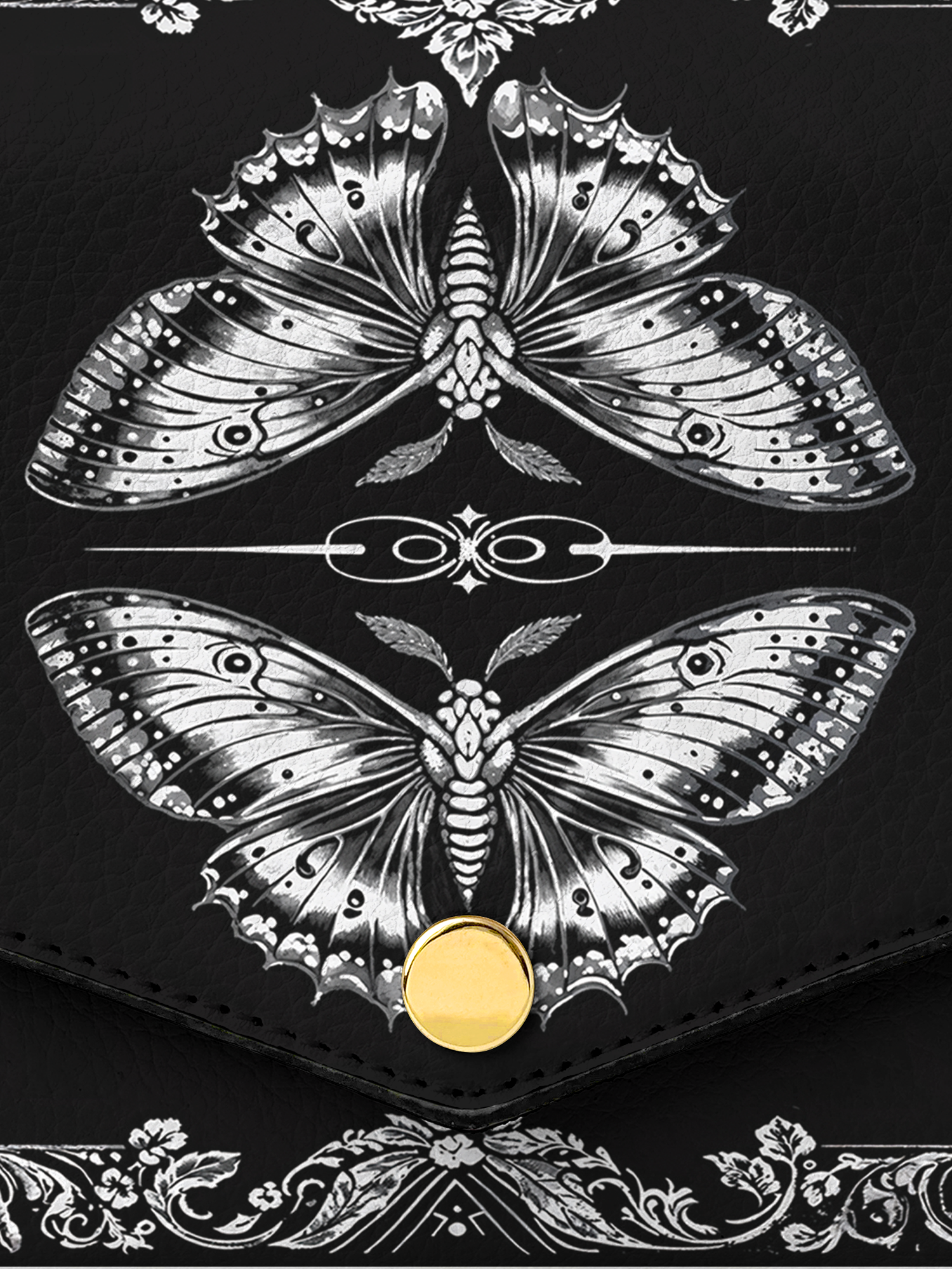 "Mothwing" Envelope Chain Crossbody Bag