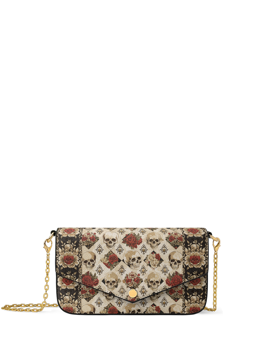 "Mournaire" Envelope Chain Crossbody Bag