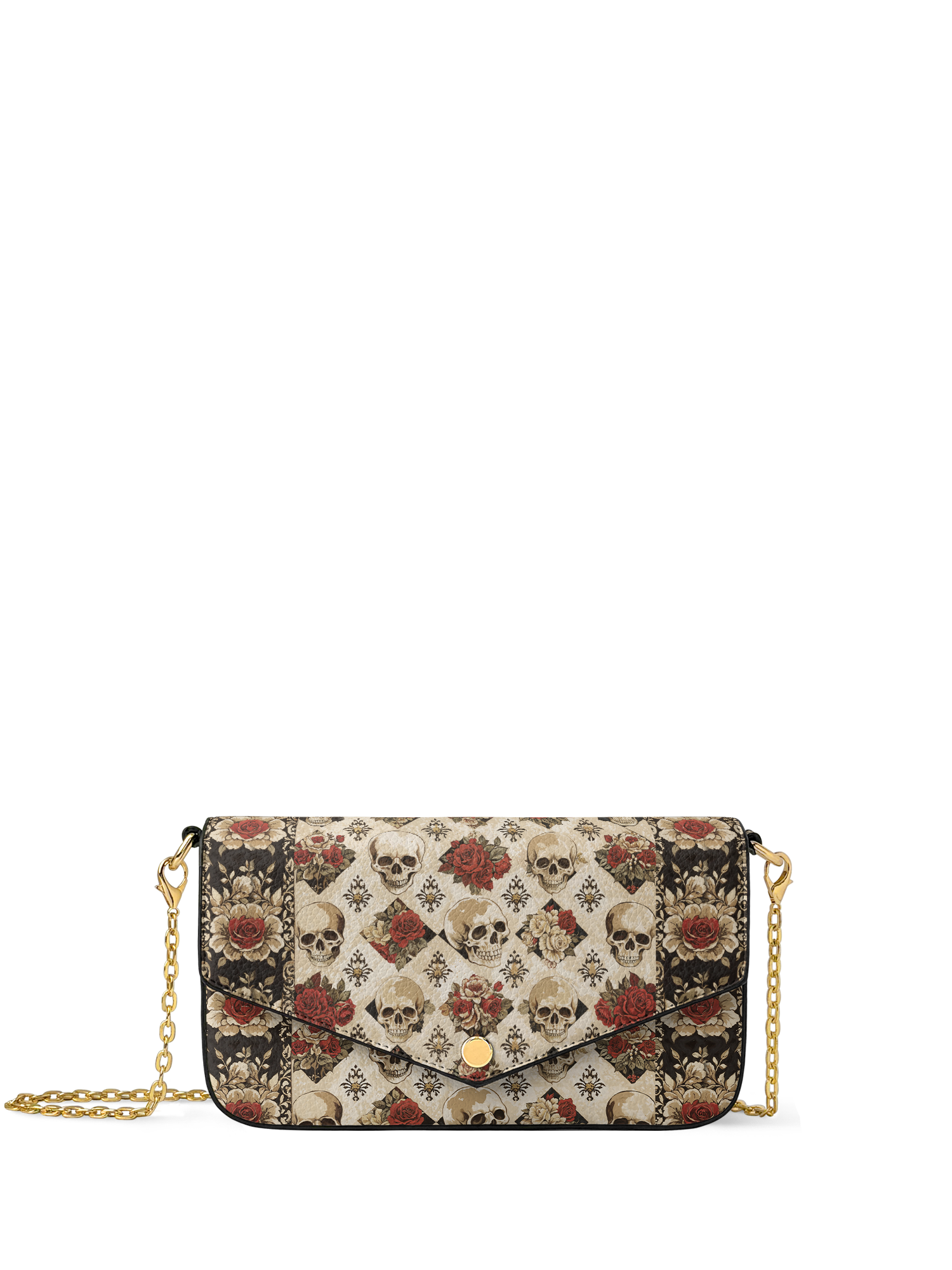 "Mournaire" Envelope Chain Crossbody Bag