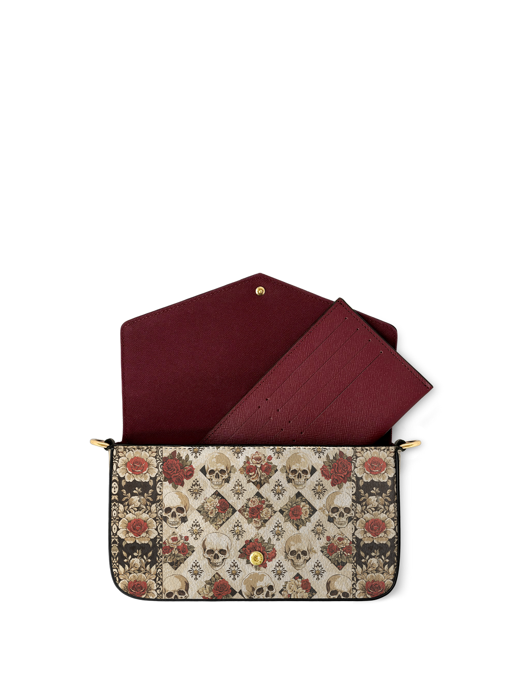 "Mournaire" Envelope Chain Crossbody Bag