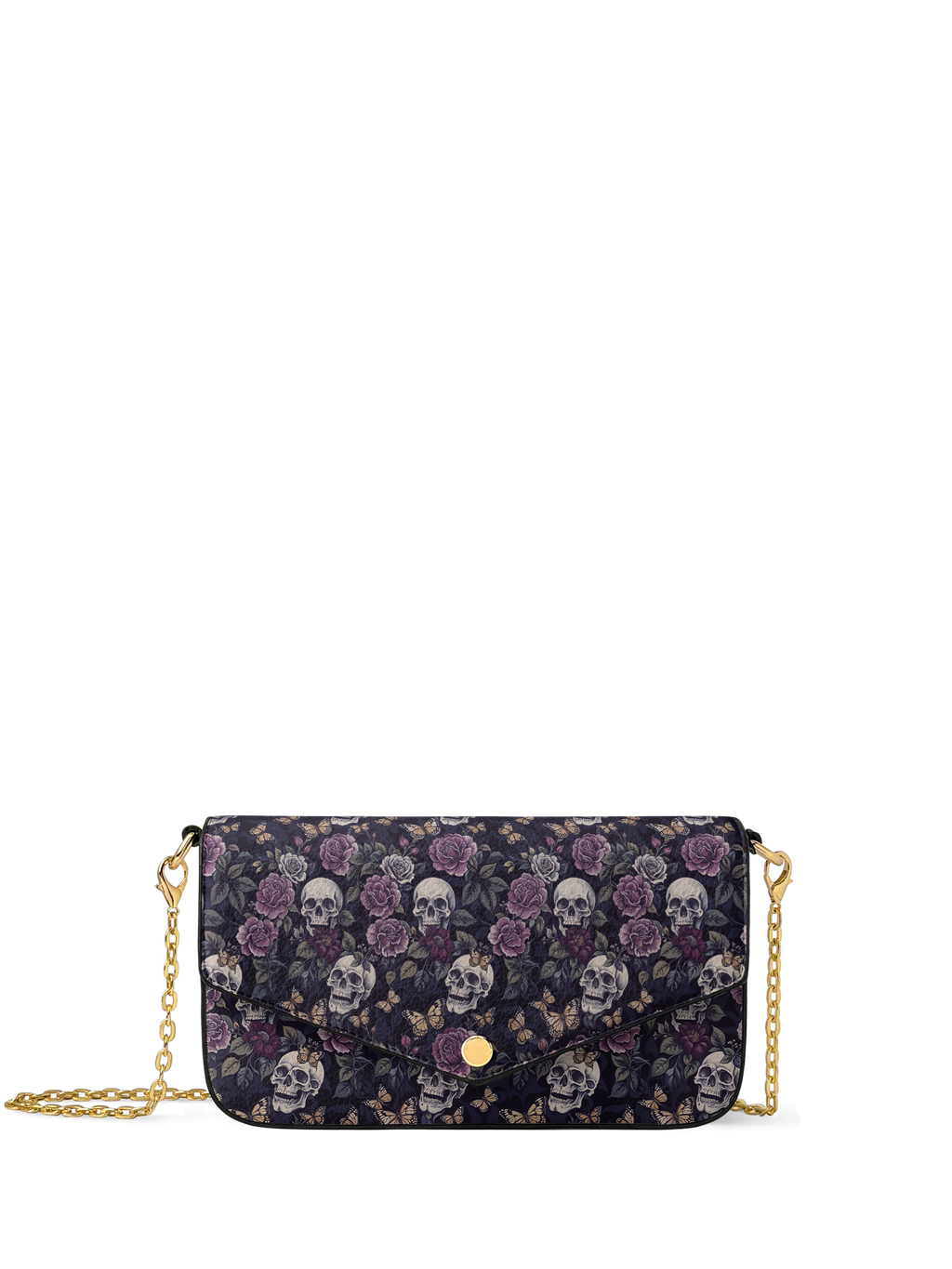 "Noctaflora" Envelope Chain Crossbody Bag