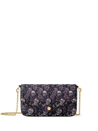 "Noctaflora" Envelope Chain Crossbody Bag