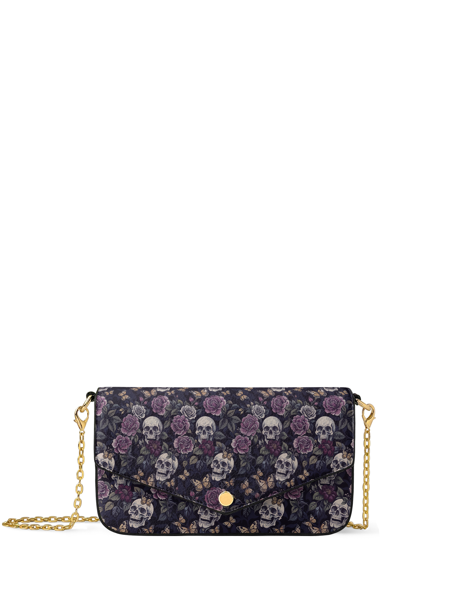 "Noctaflora" Envelope Chain Crossbody Bag