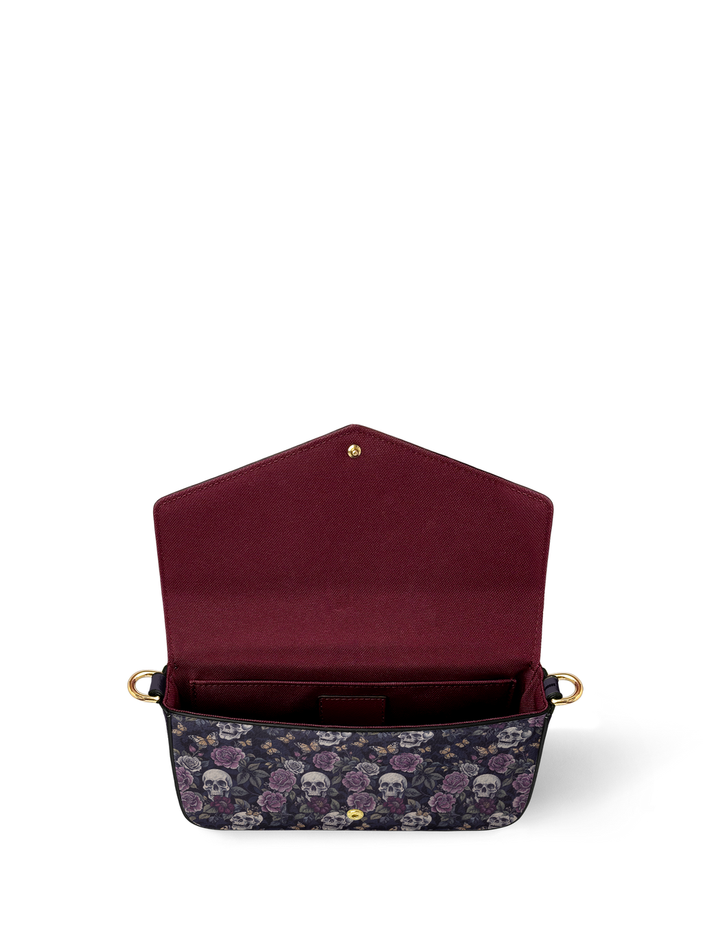 "Noctaflora" Envelope Chain Crossbody Bag