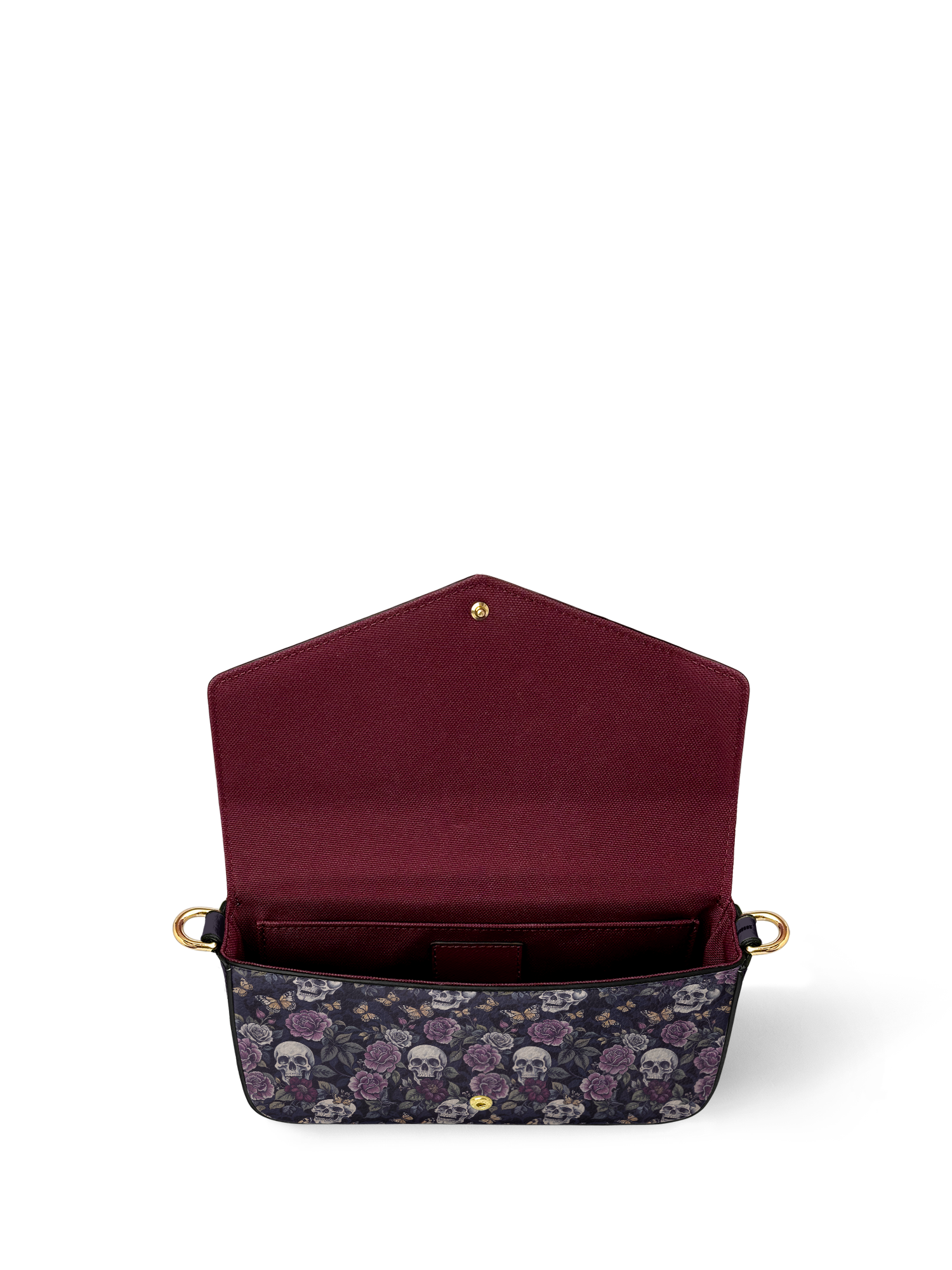 "Noctaflora" Envelope Chain Crossbody Bag