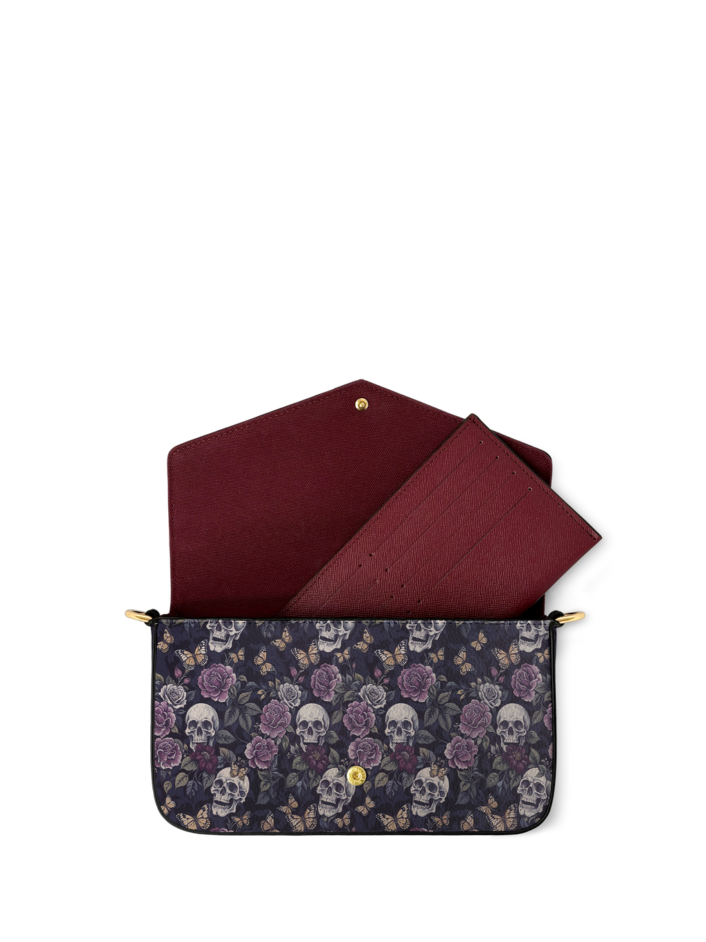 "Noctaflora" Envelope Chain Crossbody Bag