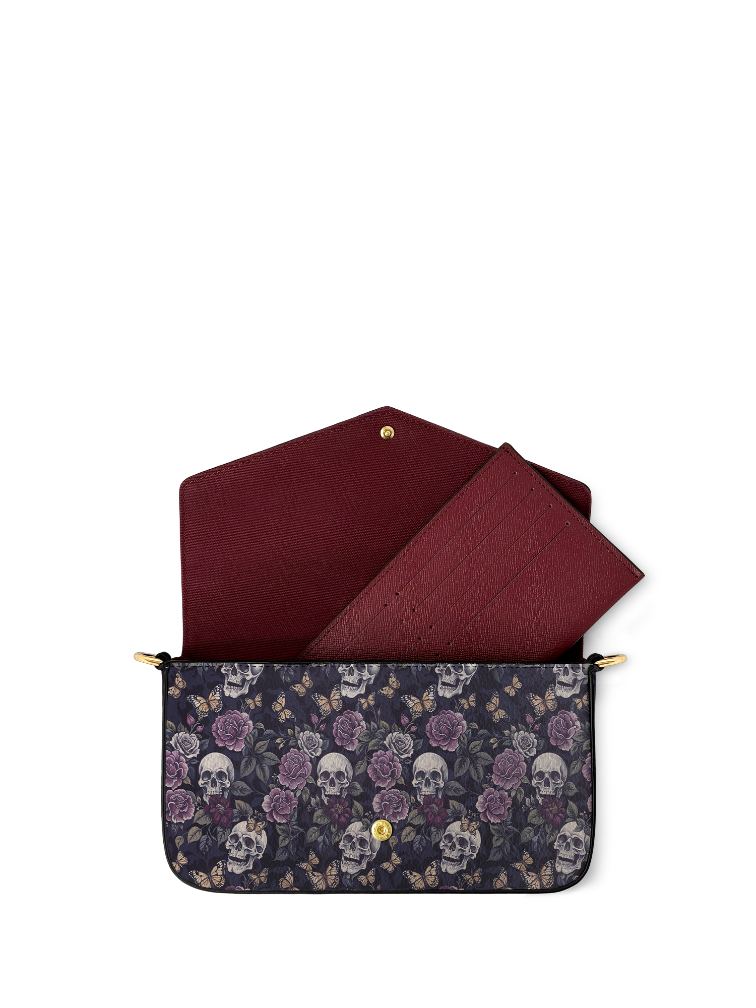 "Noctaflora" Envelope Chain Crossbody Bag