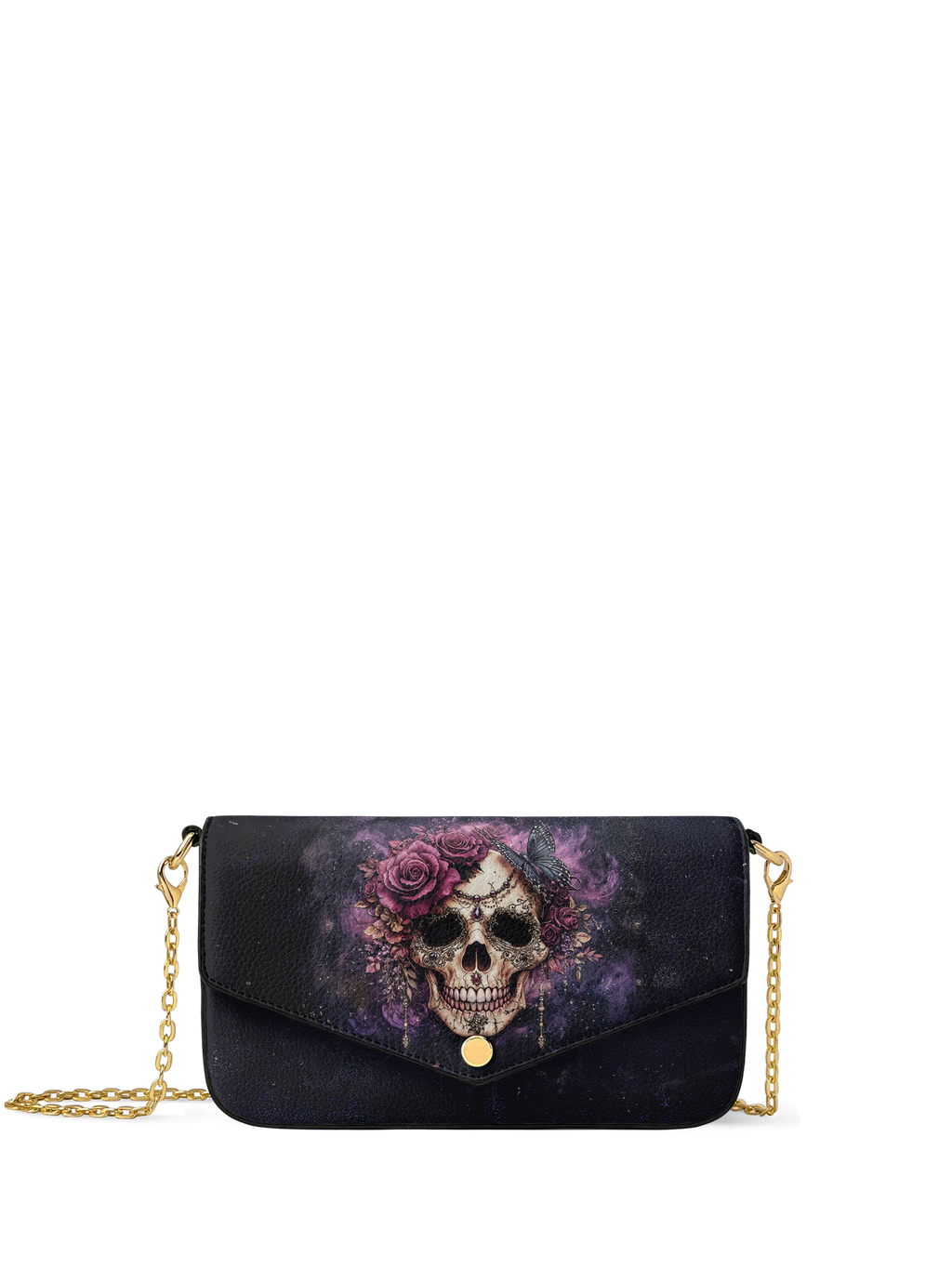"Noxaria" Envelope Chain Crossbody Bag