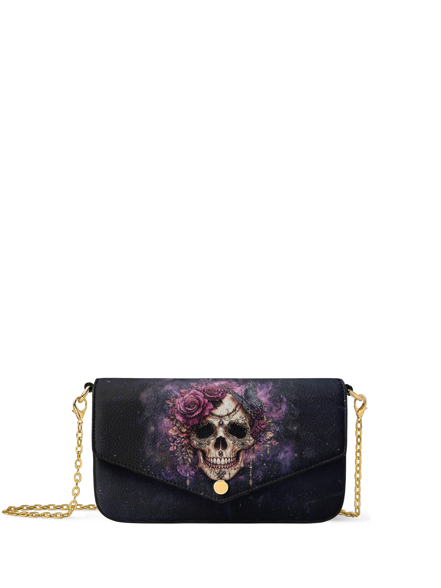 "Noxaria" Envelope Chain Crossbody Bag