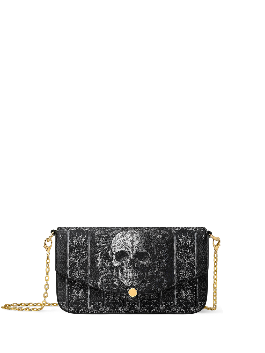 "Obscuria" Envelope Chain Crossbody Bag