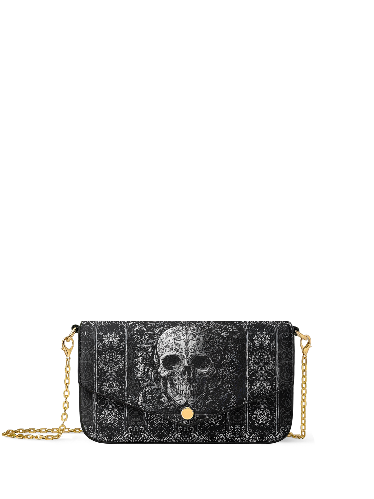 "Obscuria" Envelope Chain Crossbody Bag