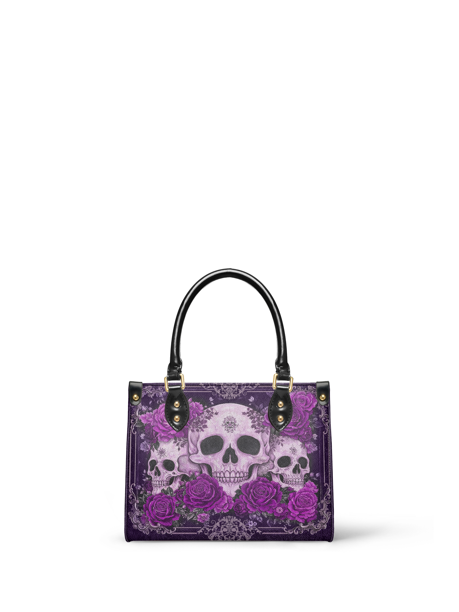 "Bloodrose" Poison Plum Small Leather Bag