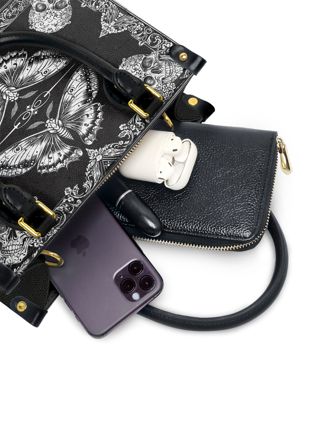 "Mothwing" Small Leather Bag