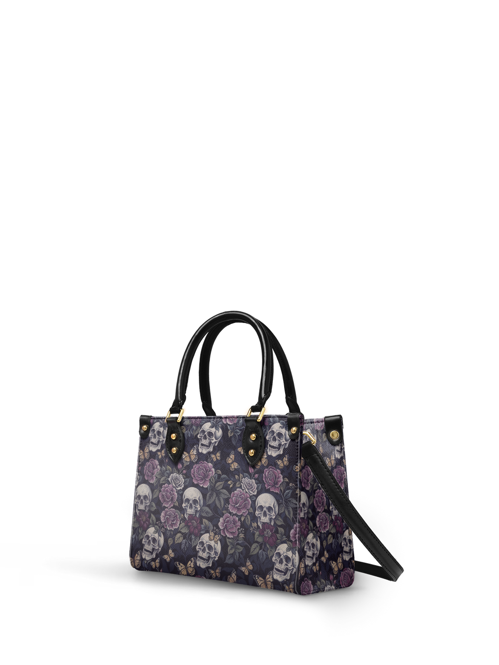 "Noctaflora" Small Leather Bag