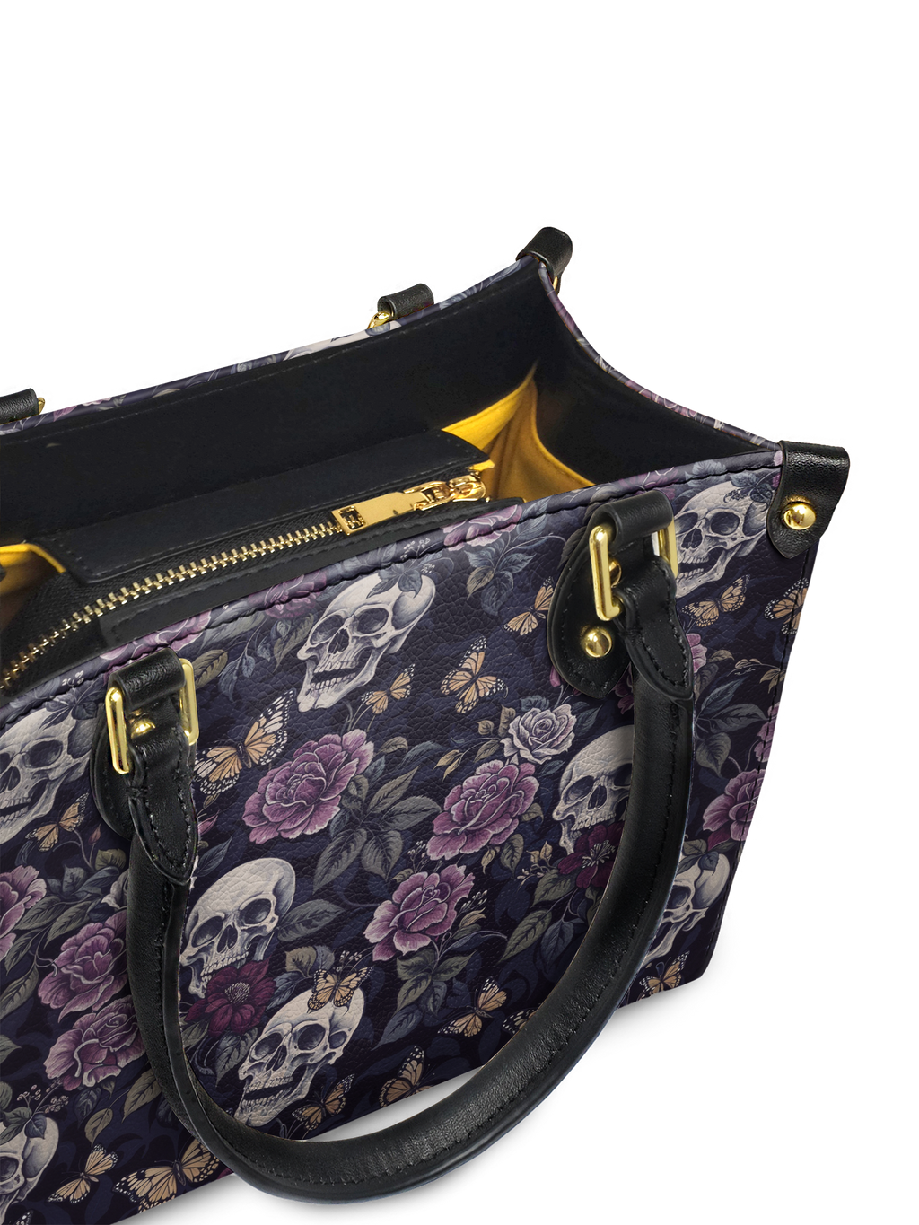 "Noctaflora" Small Leather Bag