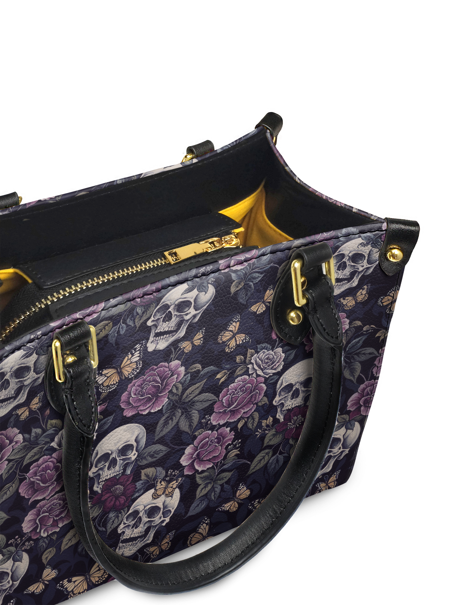 "Noctaflora" Small Leather Bag
