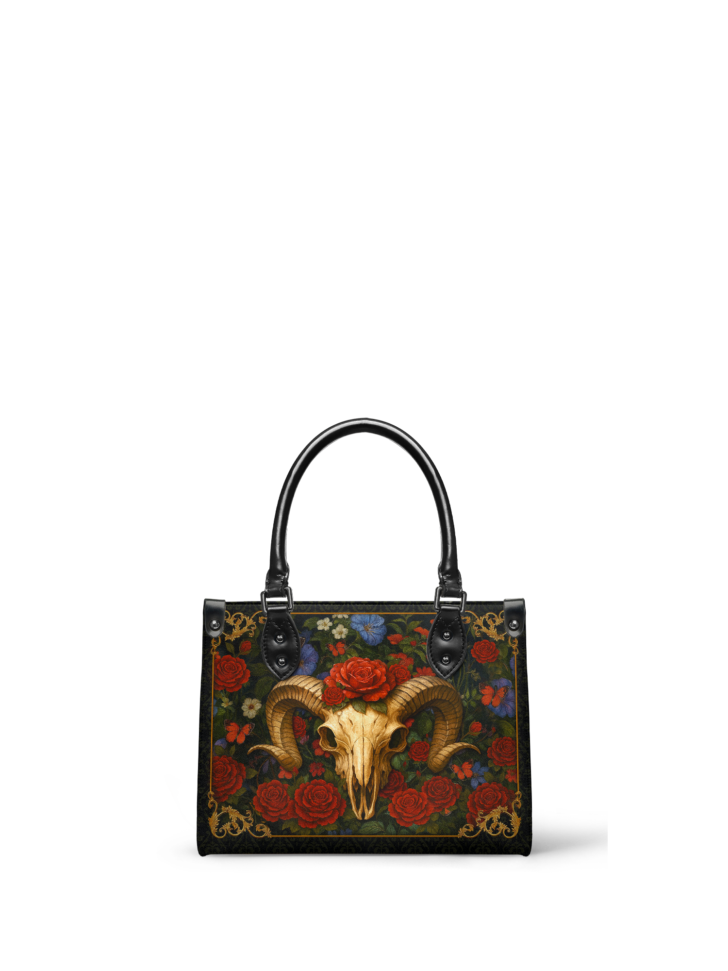 "Rosethorn" - Black Interior - Small Leather Handbag