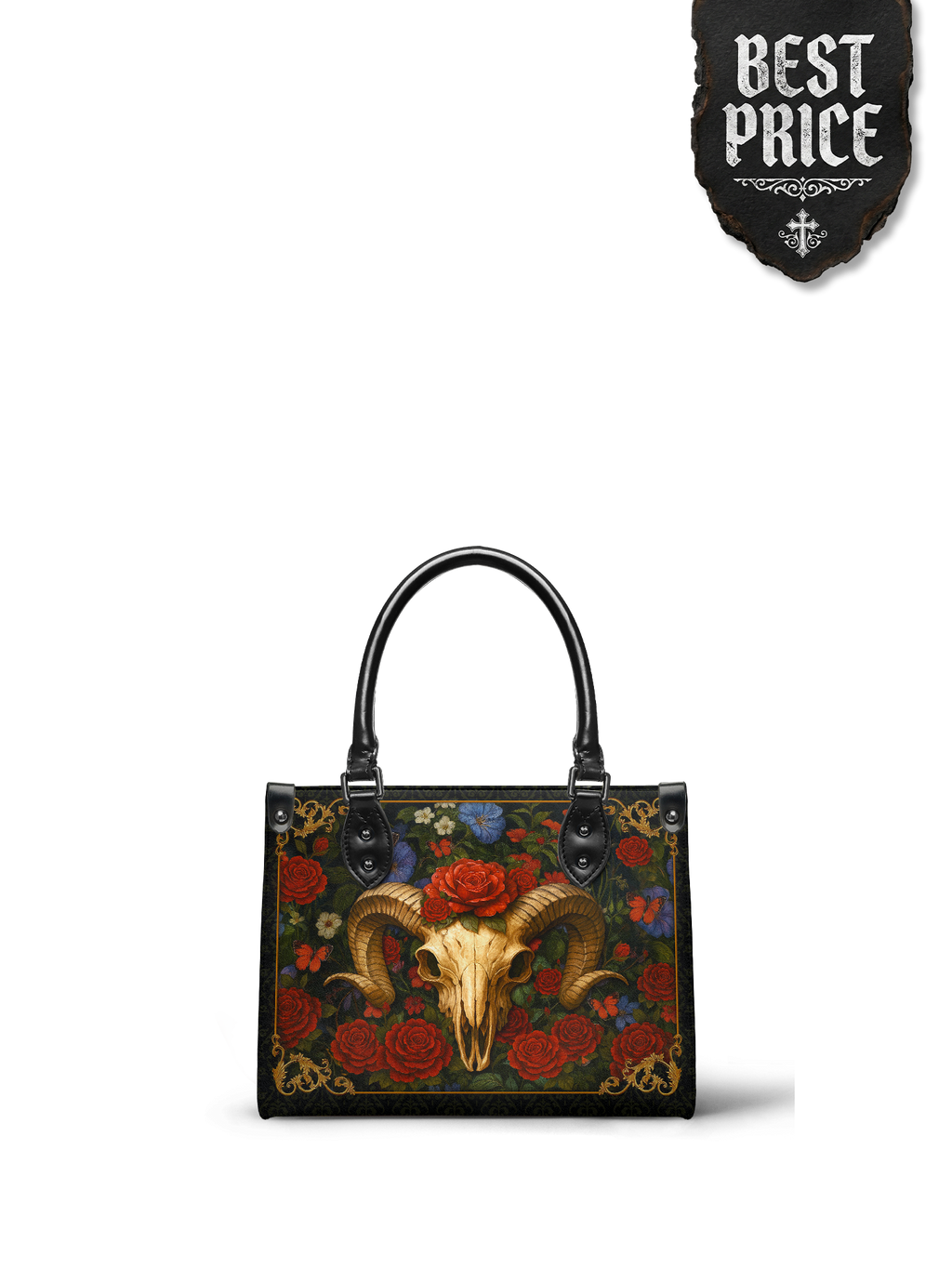 "Rosethorn" - Black Interior - Small Leather Handbag