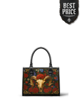 "Rosethorn" - Black Interior - Small Leather Handbag