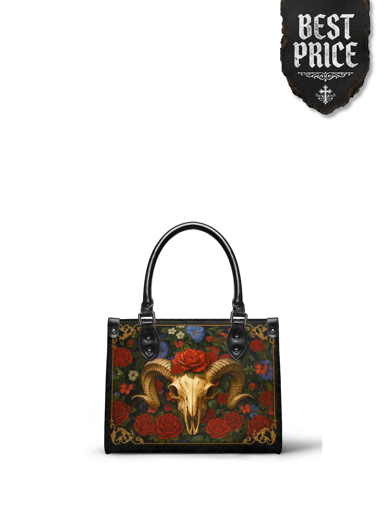 "Rosethorn" - Black Interior - Small Leather Handbag