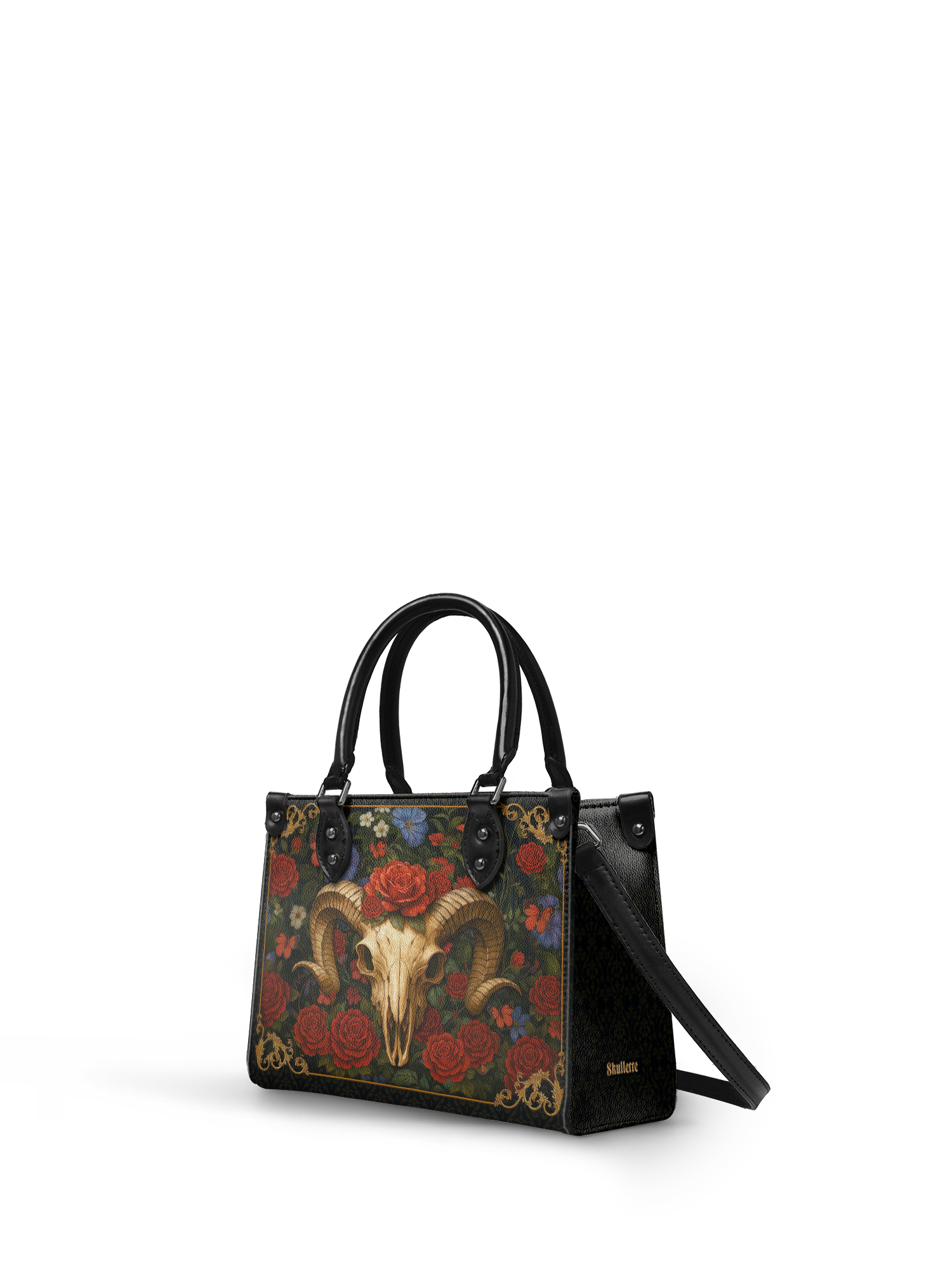 "Rosethorn" - Black Interior - Small Leather Handbag