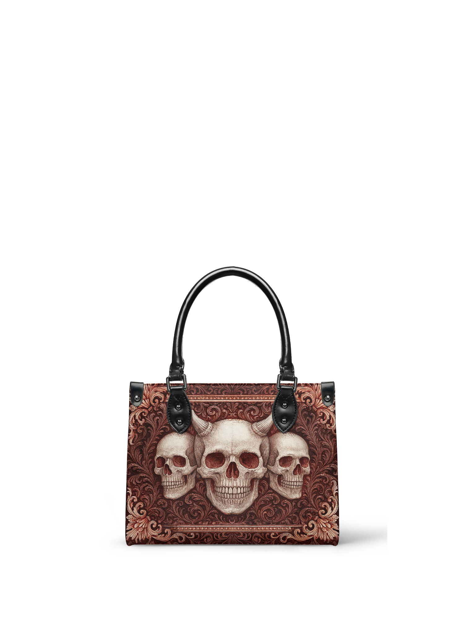 "Triskelion" - Black Interior - Small Leather Handbag