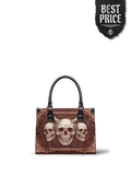 "Triskelion" - Black Interior - Small Leather Handbag
