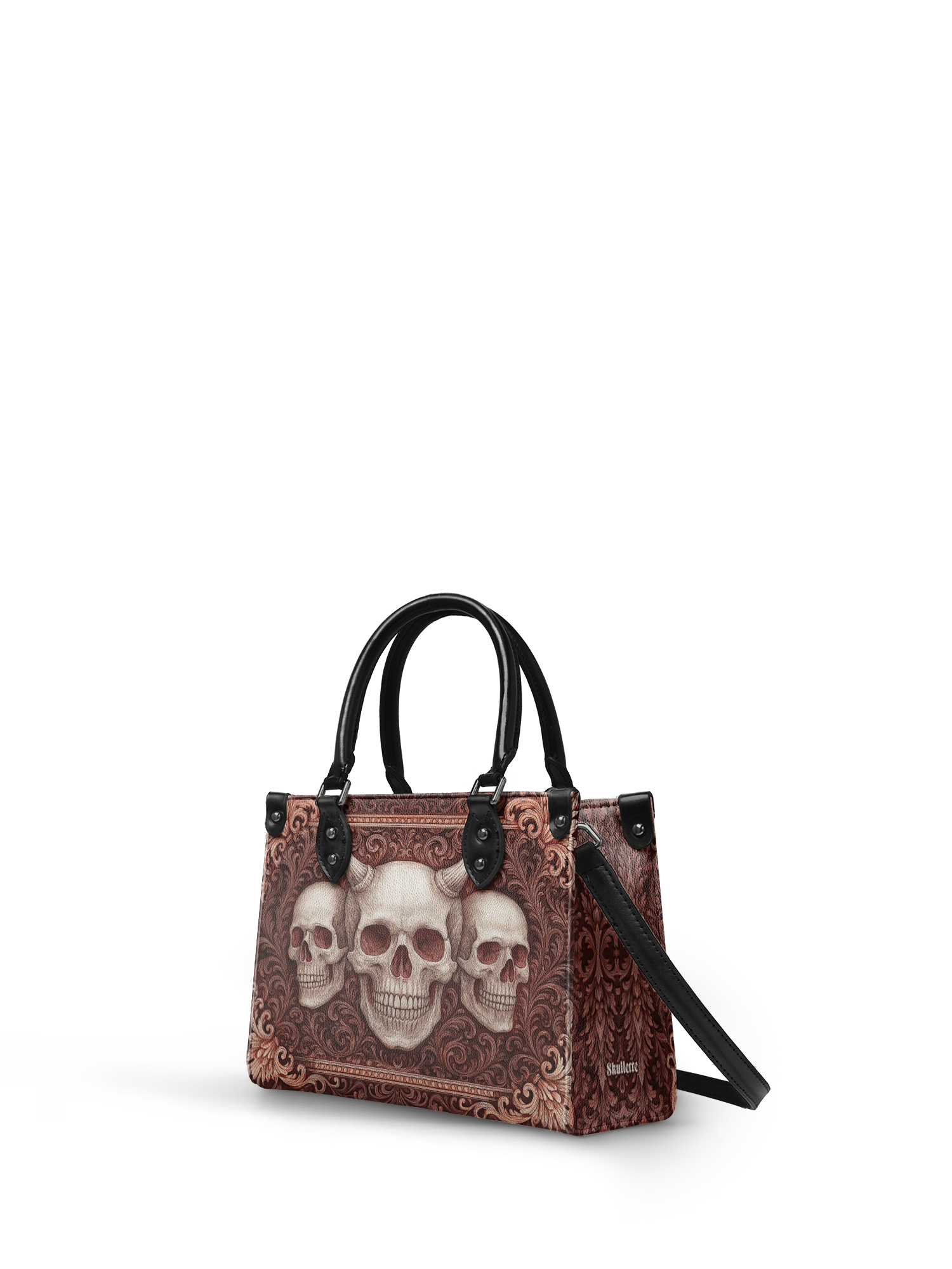 "Triskelion" - Black Interior - Small Leather Handbag