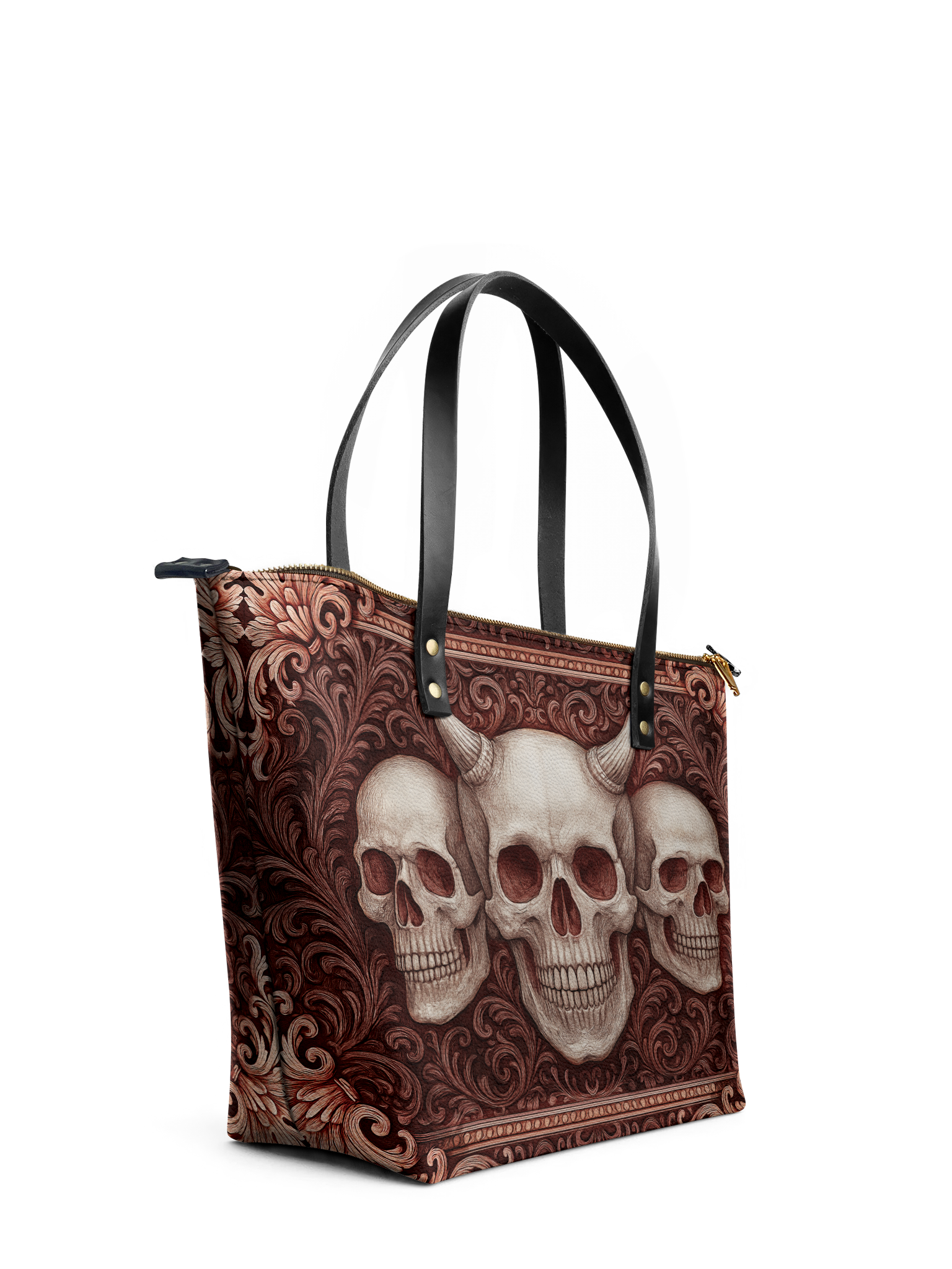 "Triskelion" Leather Tote Bag