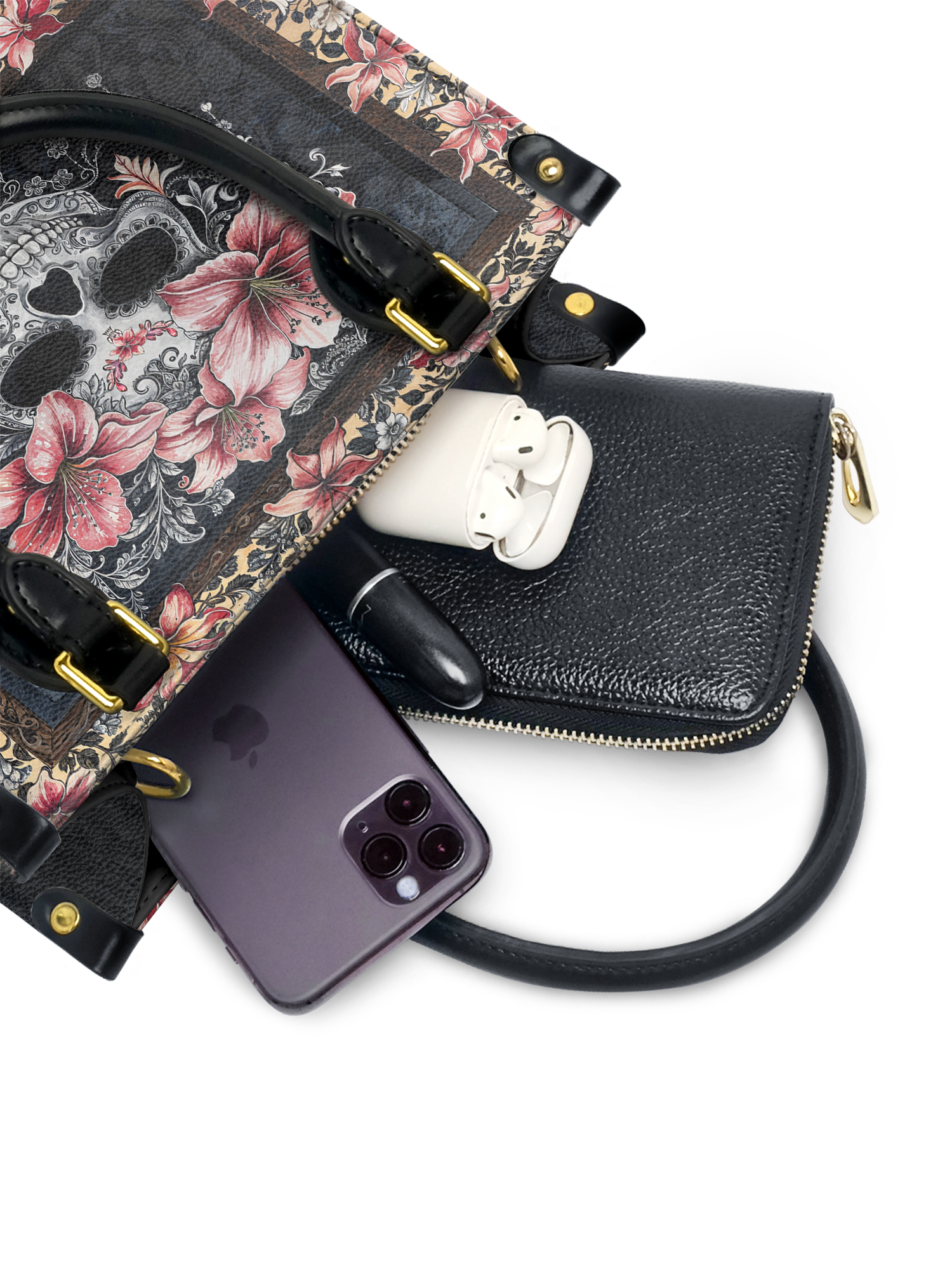 "Roselace" Small Leather Bag