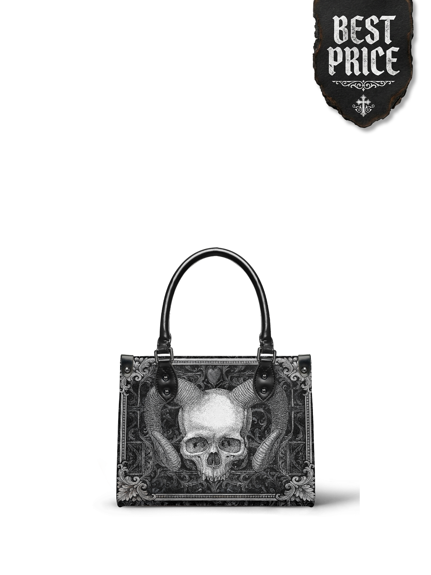 "Grimcrown" - Black Interior - Small Leather Handbag