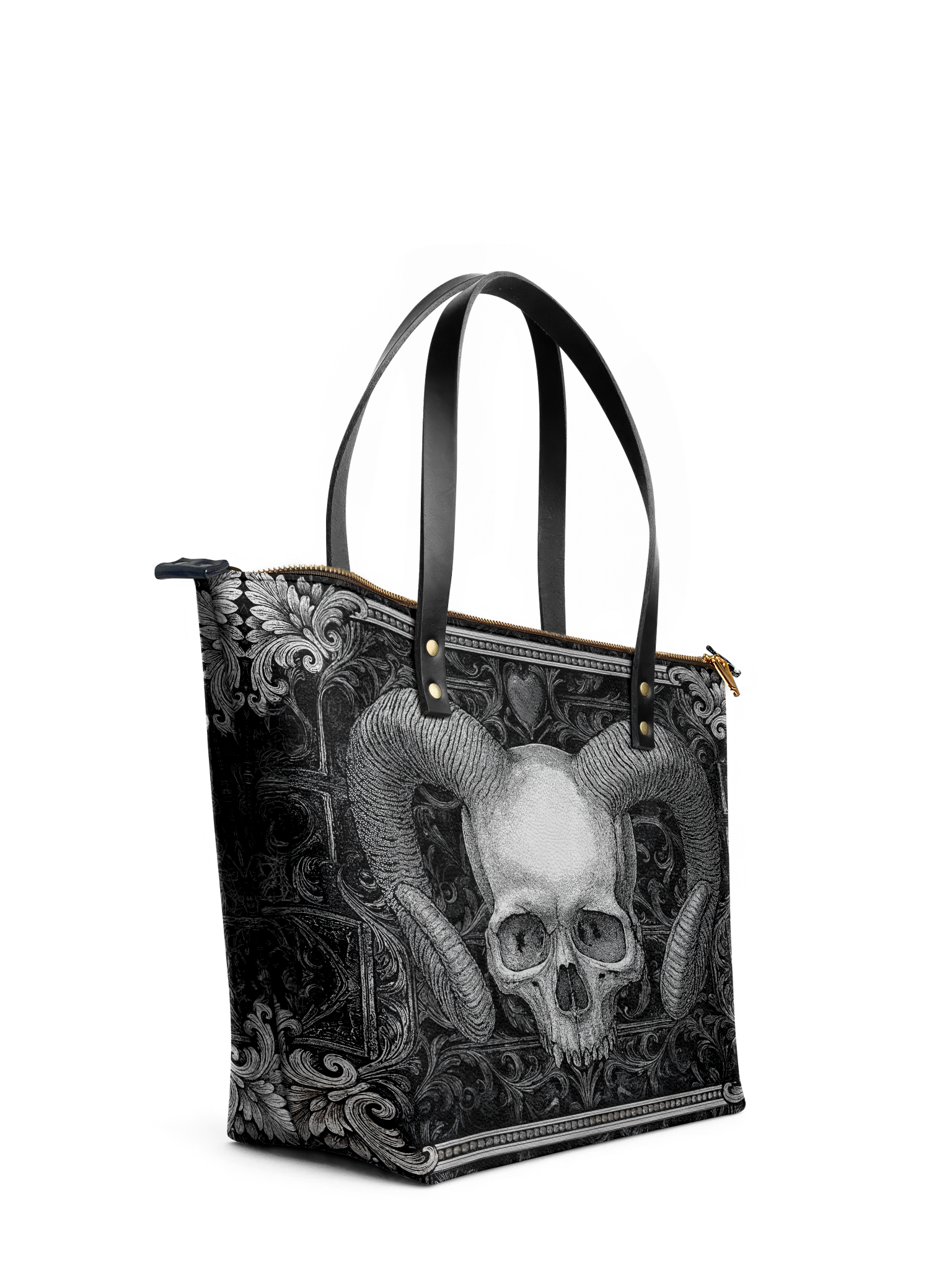 "Grimcrown" Leather Tote Bag