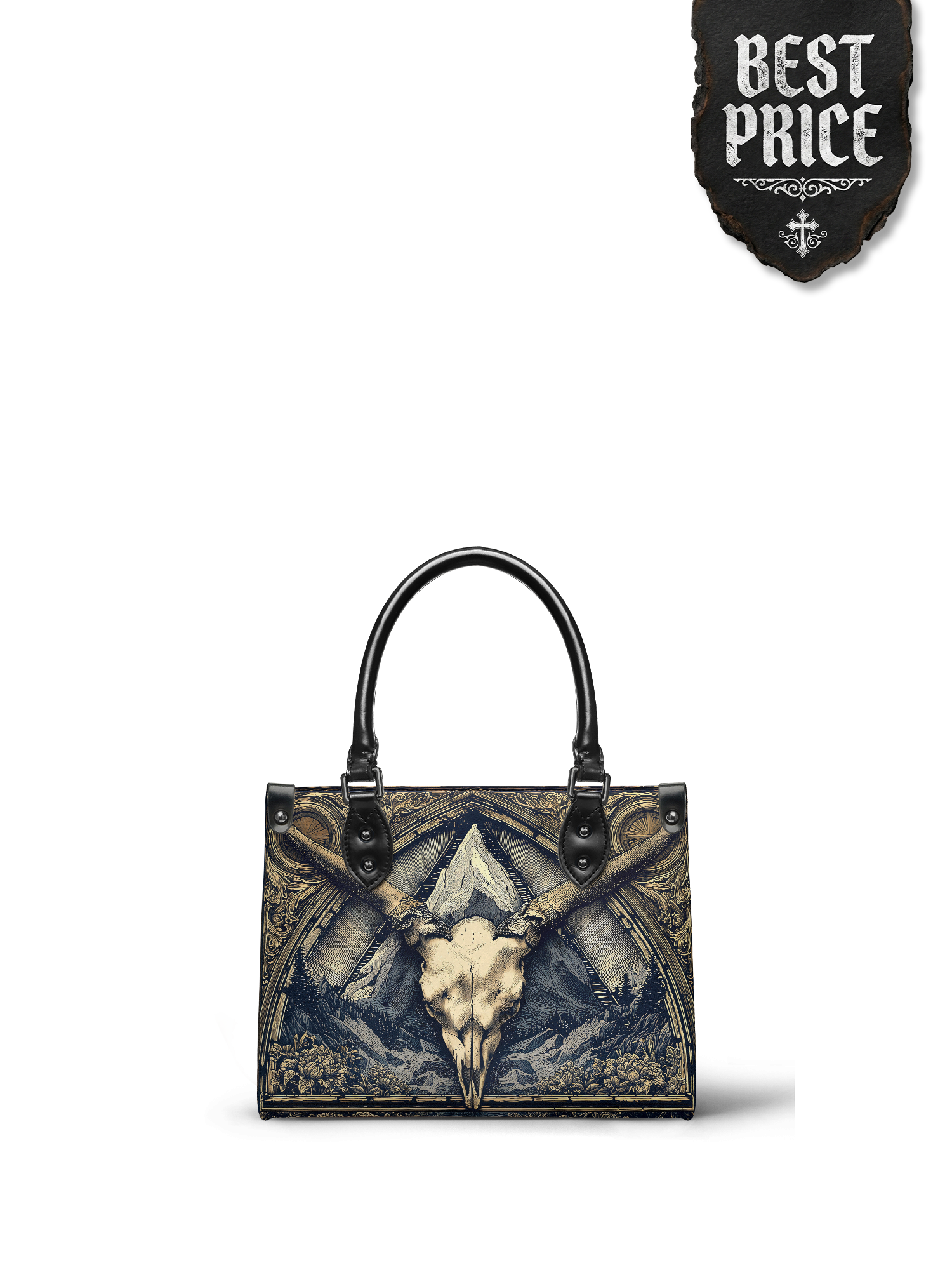 "Altarhorn" - Black Interior - Small Leather Handbag