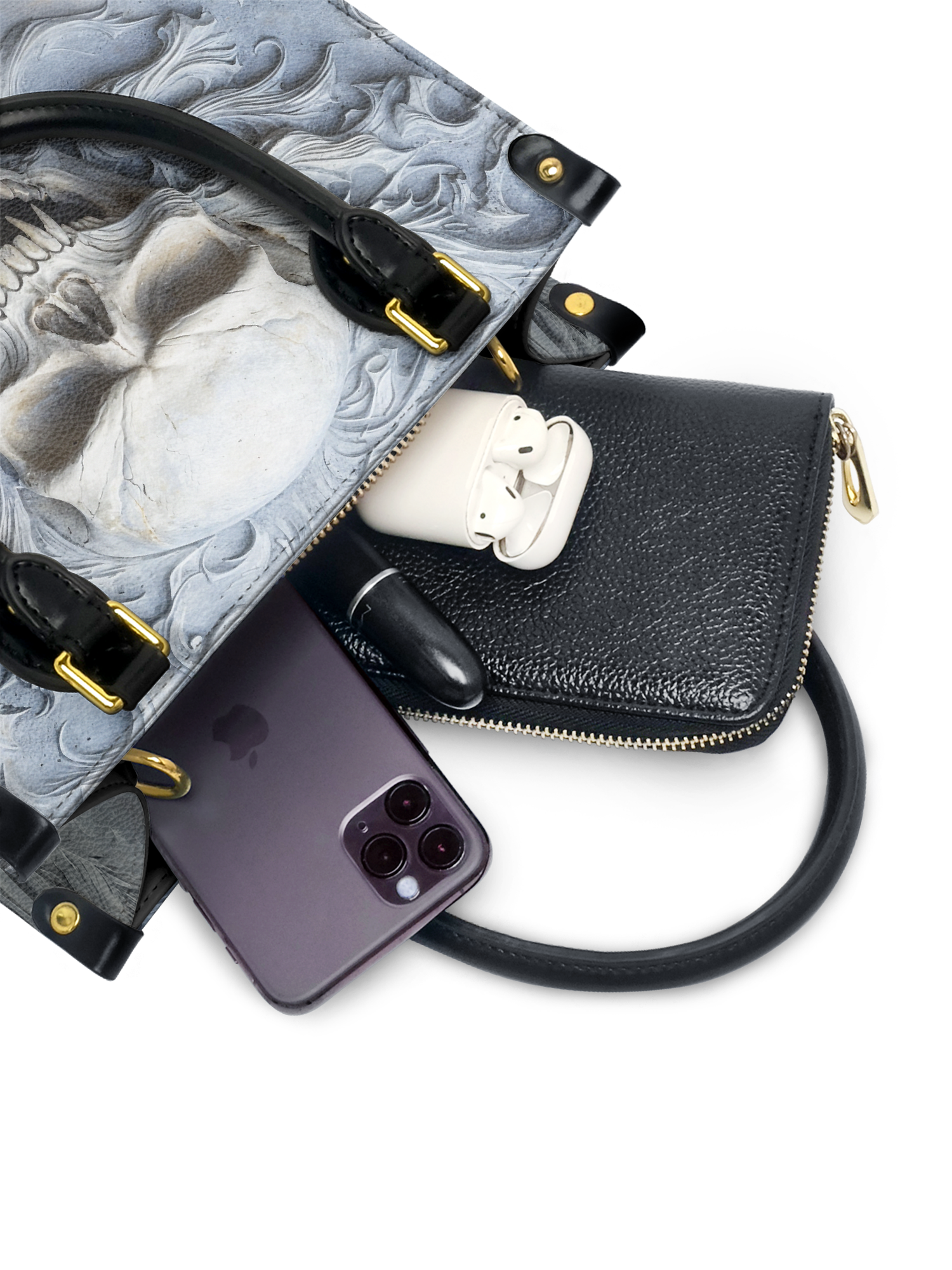 "Wraithbone" Small Leather Bag