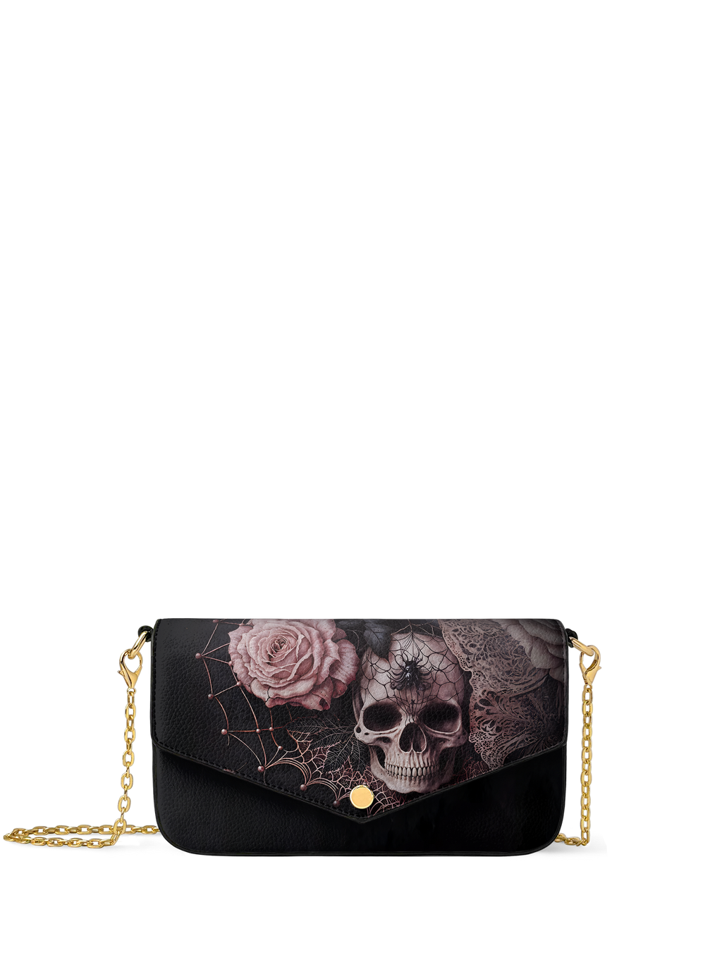 "Venomina" Envelope Chain Crossbody Bag