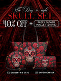 "La Roja" The Essentials Day-to-Night Skull Set